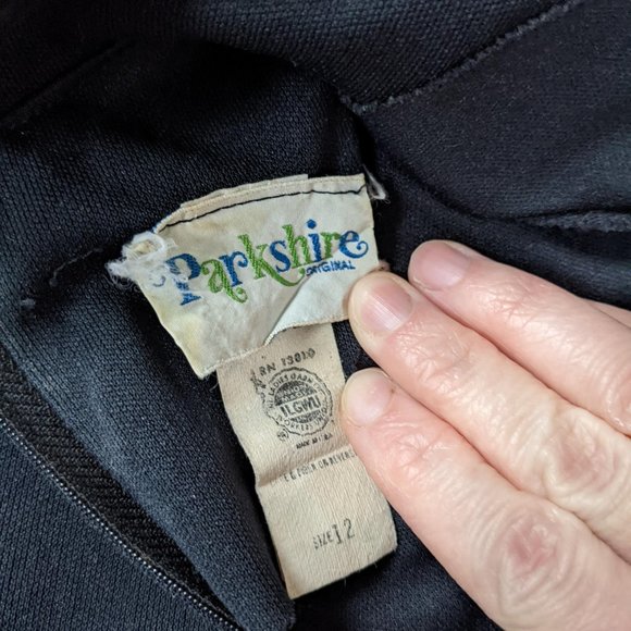 VINTAGE 80s mini dress with bow - Picture 5 of 5